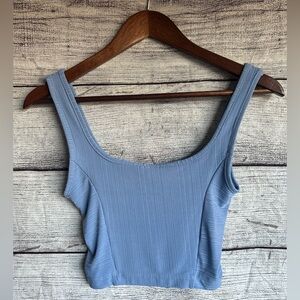 Urban Outfitters baby blue cropped tank size small